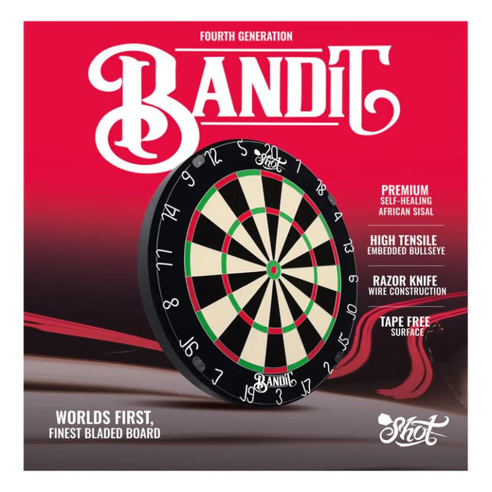 Shot! Bandit Fourth Generation Steel Tip Dart Board