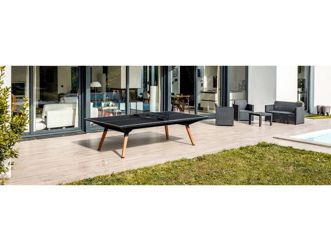 Lifestyle Outdoor Black - Design & Convertible Ping-Pong table
