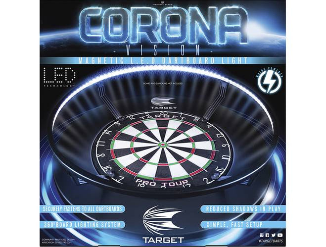 Target Corona Vision Dartboard Lighting system — Darts.com